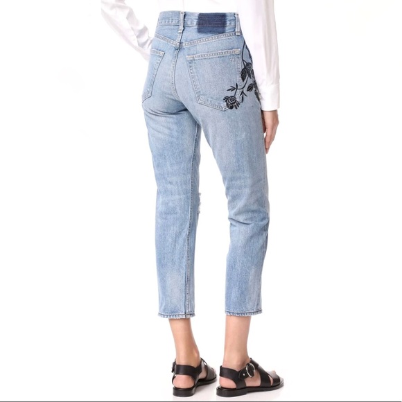 Rag & Bone Ramona Embroidered Boyfriend Jeans - Picture 3 of 8